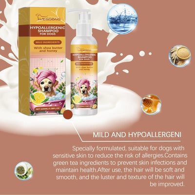 Yegbong 100ml Pet Shampoo – Hypoallergenic Dog Shampoo for Itchy Skin & Soft Fur