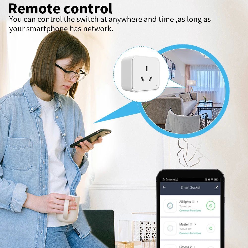 SIXWGH Zigbee Smart Plug – AU Socket with Power Monitoring