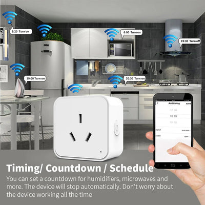 SIXWGH Zigbee Smart Plug – AU Socket with Power Monitoring