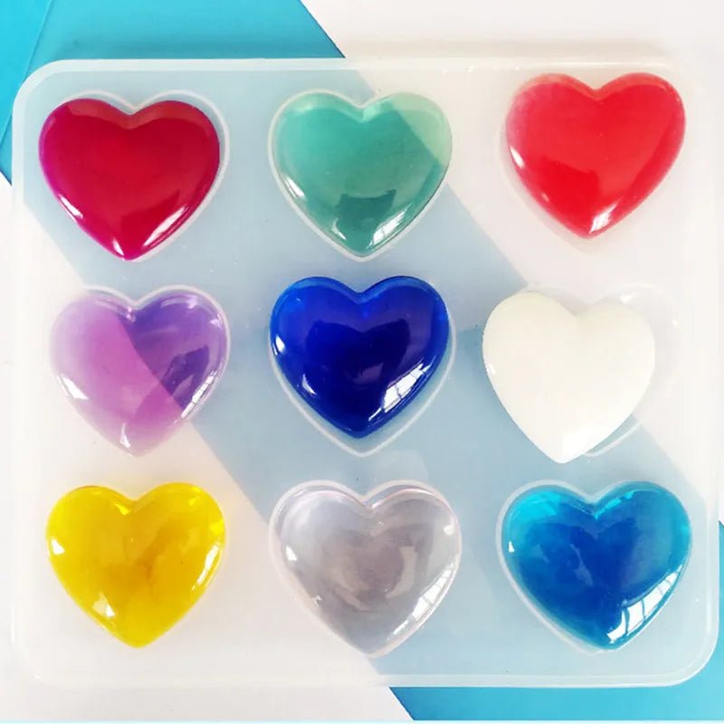SNASAN Love Heart Silicone Mold Jewelry Making DIY Tool UV Epoxy Resin Molds Dried Flower Resin Decorative Crafts