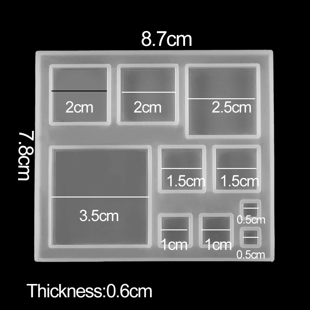 Heart Love Pendant Silicone Mold – DIY Resin Jewelry Kit