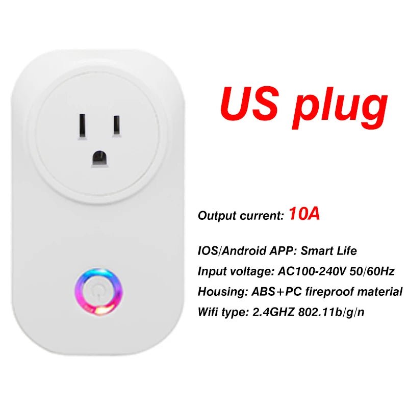 EU WiFi Smart Plug – 10A/16A with Energy Monitoring