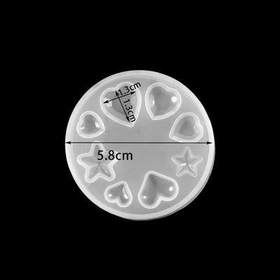 Heart Love Pendant Silicone Mold – DIY Resin Jewelry Kit