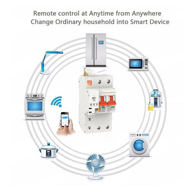 2P WiFi Smart Circuit Breaker – Energy Monitoring & App Control