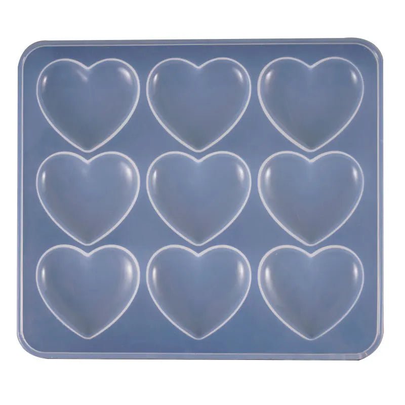 SNASAN Love Heart Silicone Mold Jewelry Making DIY Tool UV Epoxy Resin Molds Dried Flower Resin Decorative Crafts