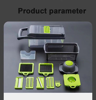 Vegetable Cutter Multifunctional Dicing Blades Slicer Shredder Fruit Peeler Potato Cheese Drain Grater Chopper Kitchen Tools
