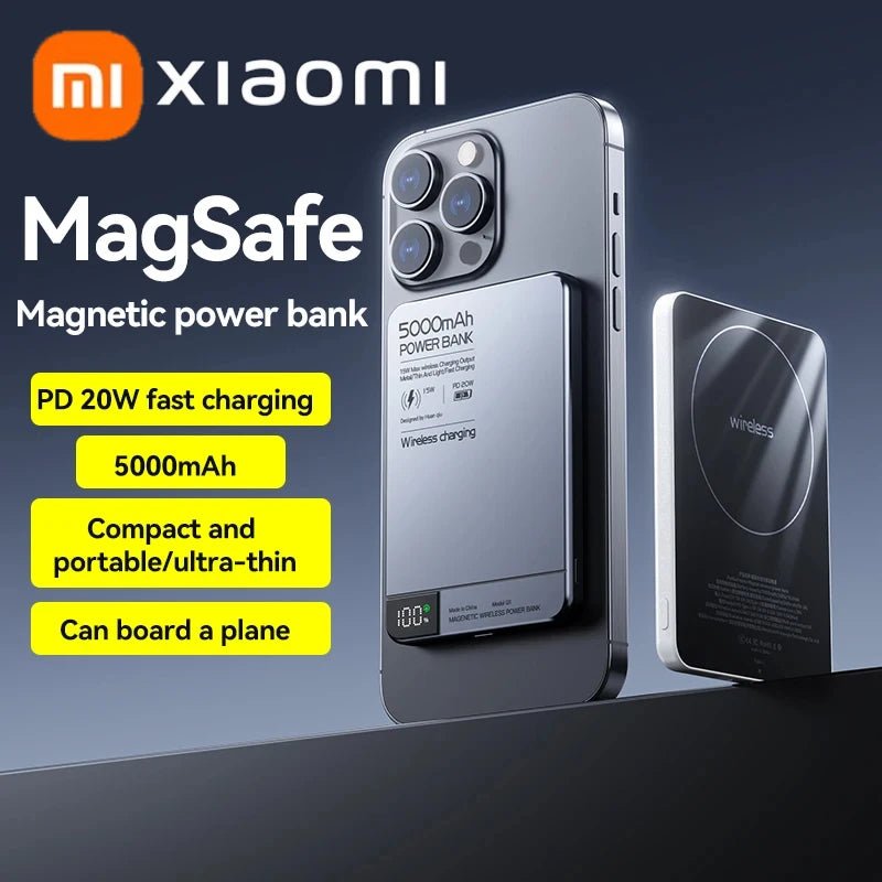 Xiaomi Ultra Wireless Magnetic Power Bank Travel Portable Fast Charging Capacity Digital External Battery For Magsafe IPhone