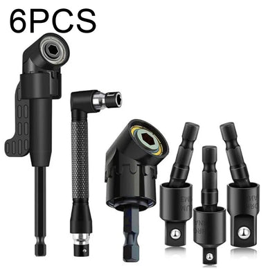 Rotatable Right Angle Drill Bit Extension – Hex Shank Attachment for Screwdrivers & Power Drills