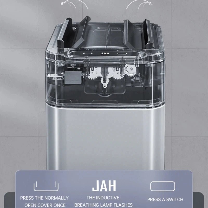 Smart Sensor Trash Can – Stainless Steel Automatic Bin 30–60L
