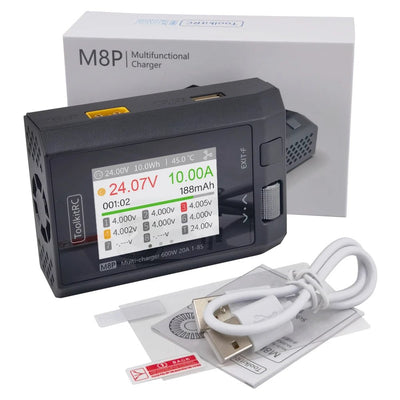 ToolkitRC M8P Charger with an increase in accuracy power of 600W 20A 5V 1-8S Multifunctional signal testing M8S upgraded