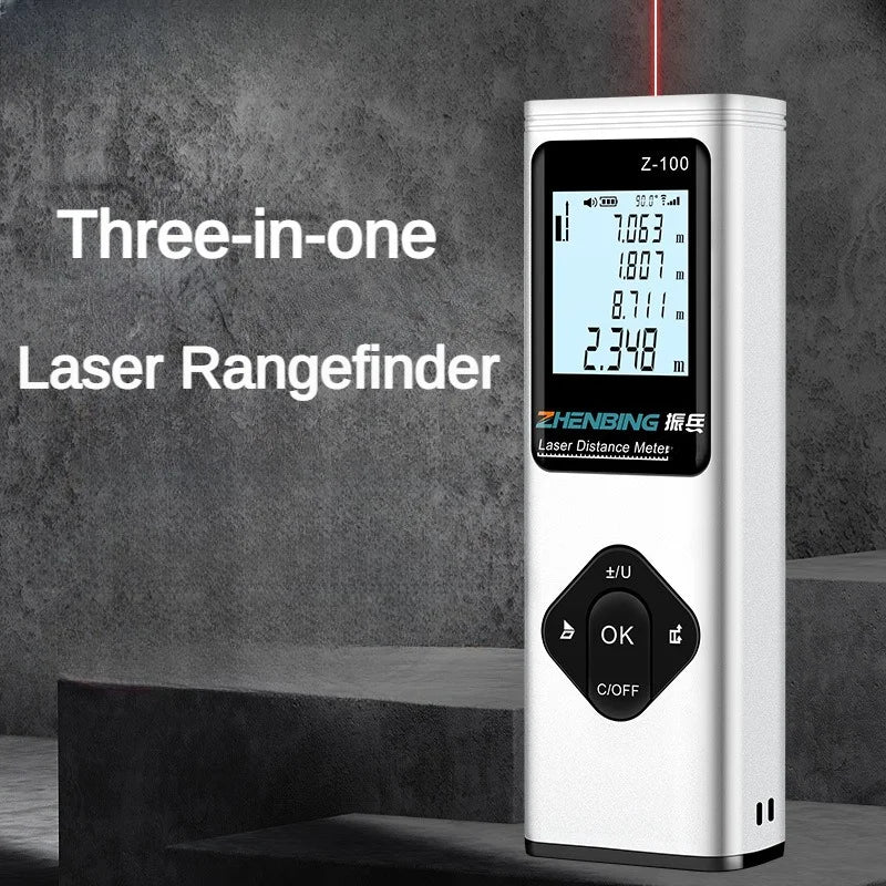 40M Smart Digital level Laser Distance Meter Range Portable USB Charging Rangefinder Mini Handheld Distance Measuring Meter