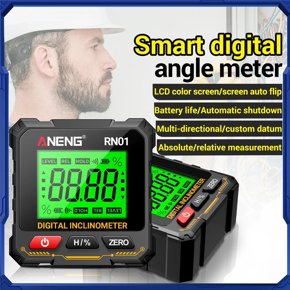 NEW Digital Level Protractor Inclinometer Professional Digital Display Angle Gauge 360 Degree Magnetic Electronic Level Laser