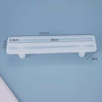 1/2pcs Large Rectangle Silicone Mold – DIY Epoxy Resin Tray for Fruit, Tea, Home Decor