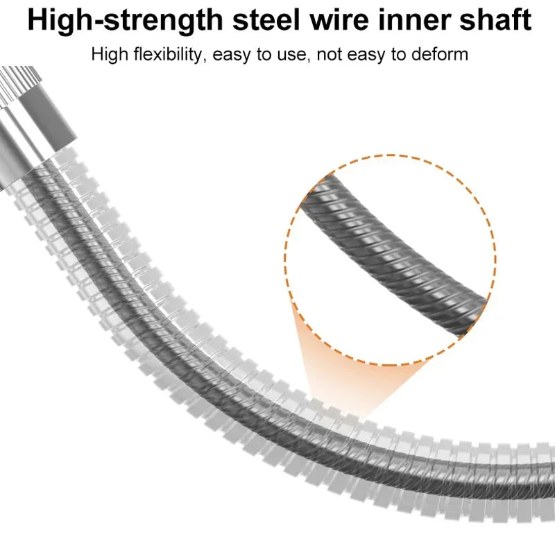 Flex Shaft Drill Bit Adapter – Magnetic Hex Shank Extension for Screwdrivers