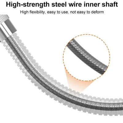 Flex Shaft Drill Bit Adapter – Magnetic Hex Shank Extension for Screwdrivers