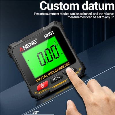 NEW Digital Level Protractor Inclinometer Professional Digital Display Angle Gauge 360 Degree Magnetic Electronic Level Laser