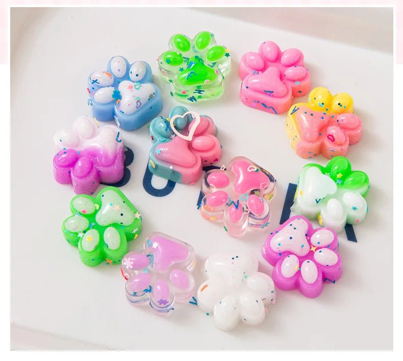 10PCS Mini Cat Claw Plush Toys – Fun Stress Relief Party Favors