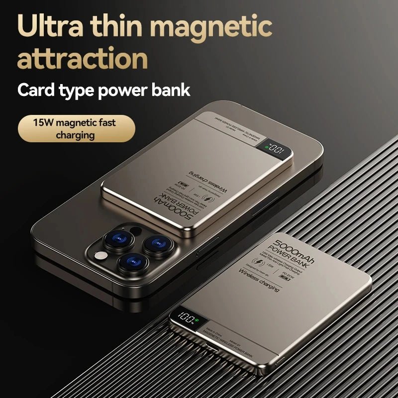Xiaomi Ultra Wireless Magnetic Power Bank Travel Portable Fast Charging Capacity Digital External Battery For Magsafe IPhone