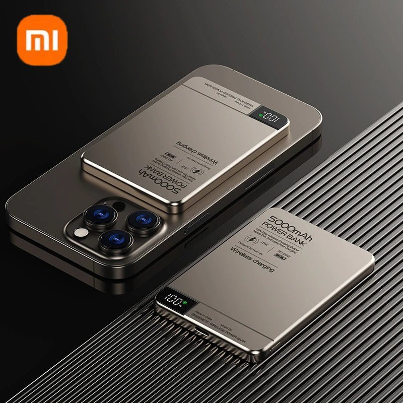Xiaomi Ultra Wireless Magnetic Power Bank Travel Portable Fast Charging Capacity Digital External Battery For Magsafe IPhone