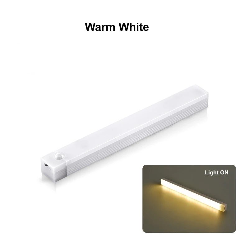 Wireless LED Motion Sensor Night Light – USB Rechargeable Strip Lamp