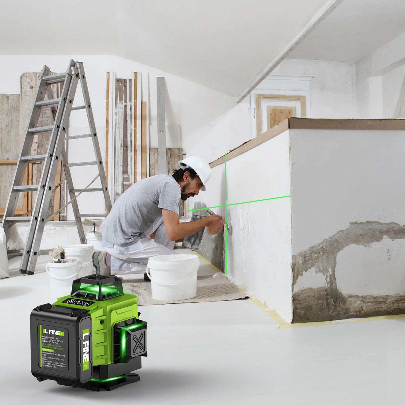 Lfine2/4D16 Lines 360°Self-leveling Laser Levels Optional tripod  And Vertical Professional Laser Level Tool