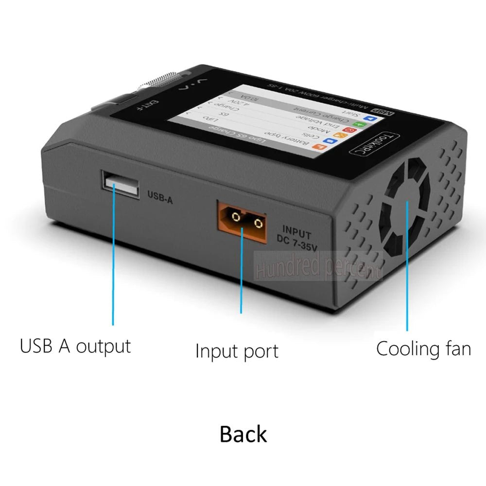 ToolkitRC M8P Charger with an increase in accuracy power of 600W 20A 5V 1-8S Multifunctional signal testing M8S upgraded