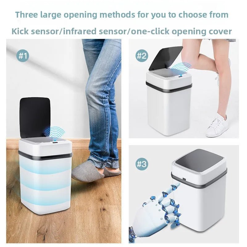13L Smart Sensor Trash Can – Fully Automatic Touchless Bin