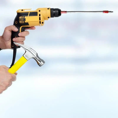 11.8in Flexible Hex Drill Bit Extension – Bendable Metal Shaft