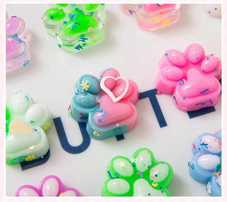 10PCS Mini Cat Claw Plush Toys – Fun Stress Relief Party Favors