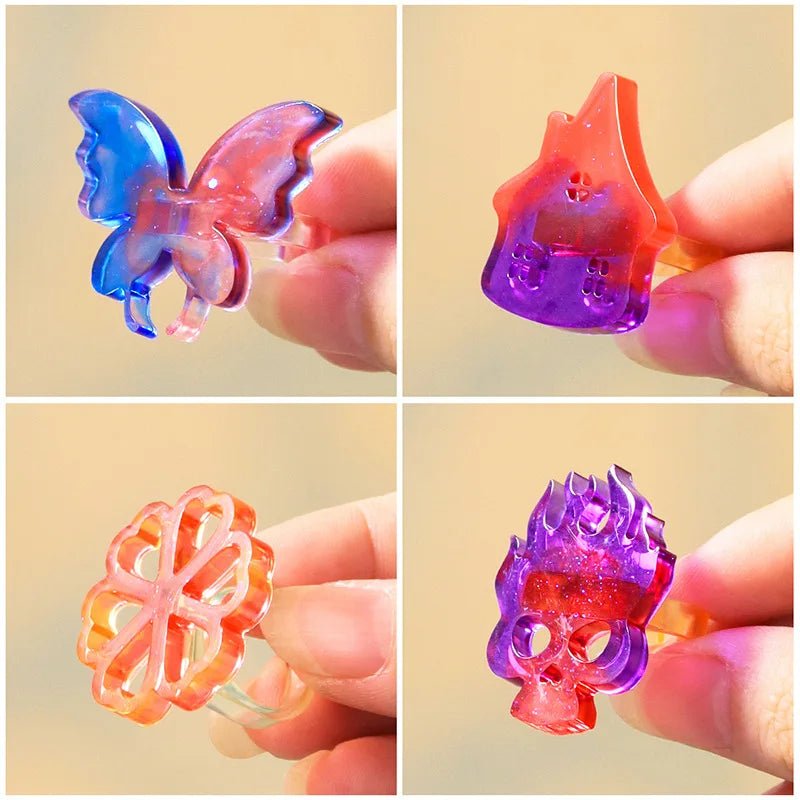 Christmas Tree, Skull, Butterfly & Flower Ring Silicone Mold – DIY Jewelry & Handmade Crafts
