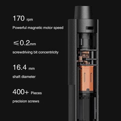 Xiaomi Mijia Precision Electric Screwdriver Kit – Magnetic Screw Heads for Smart Home, PC & Phone Repairs