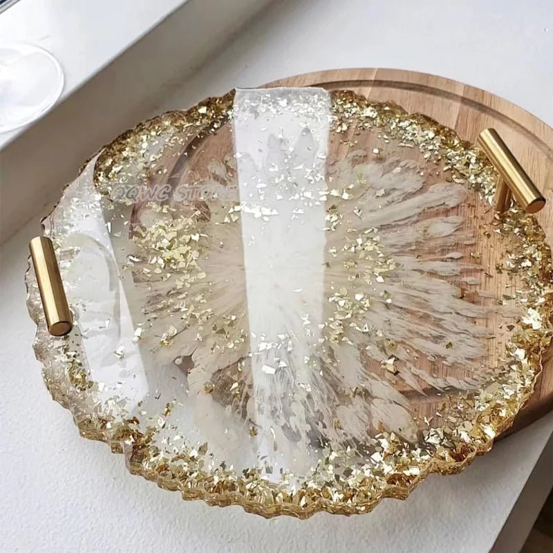 1/2pcs Large Rectangle Silicone Mold – DIY Epoxy Resin Tray for Fruit, Tea, Home Decor