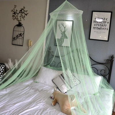 Solid Color Mosquito Net Canopy Bed Romantic Black Mosquito Net in Summer Encrypted Folding Universal Suspended 모기장