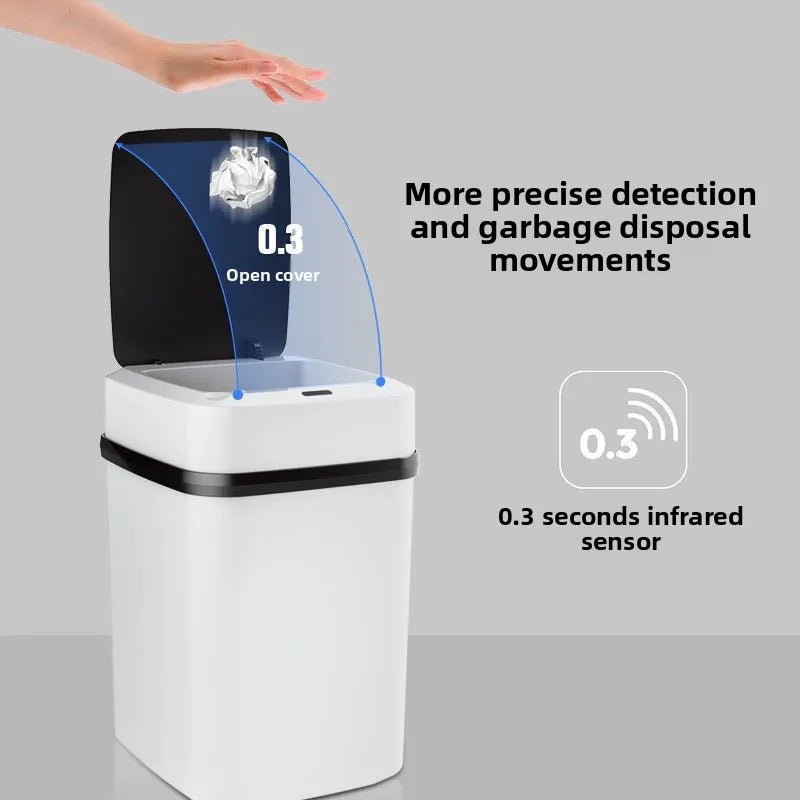 13L Smart Sensor Trash Can – Fully Automatic Touchless Bin