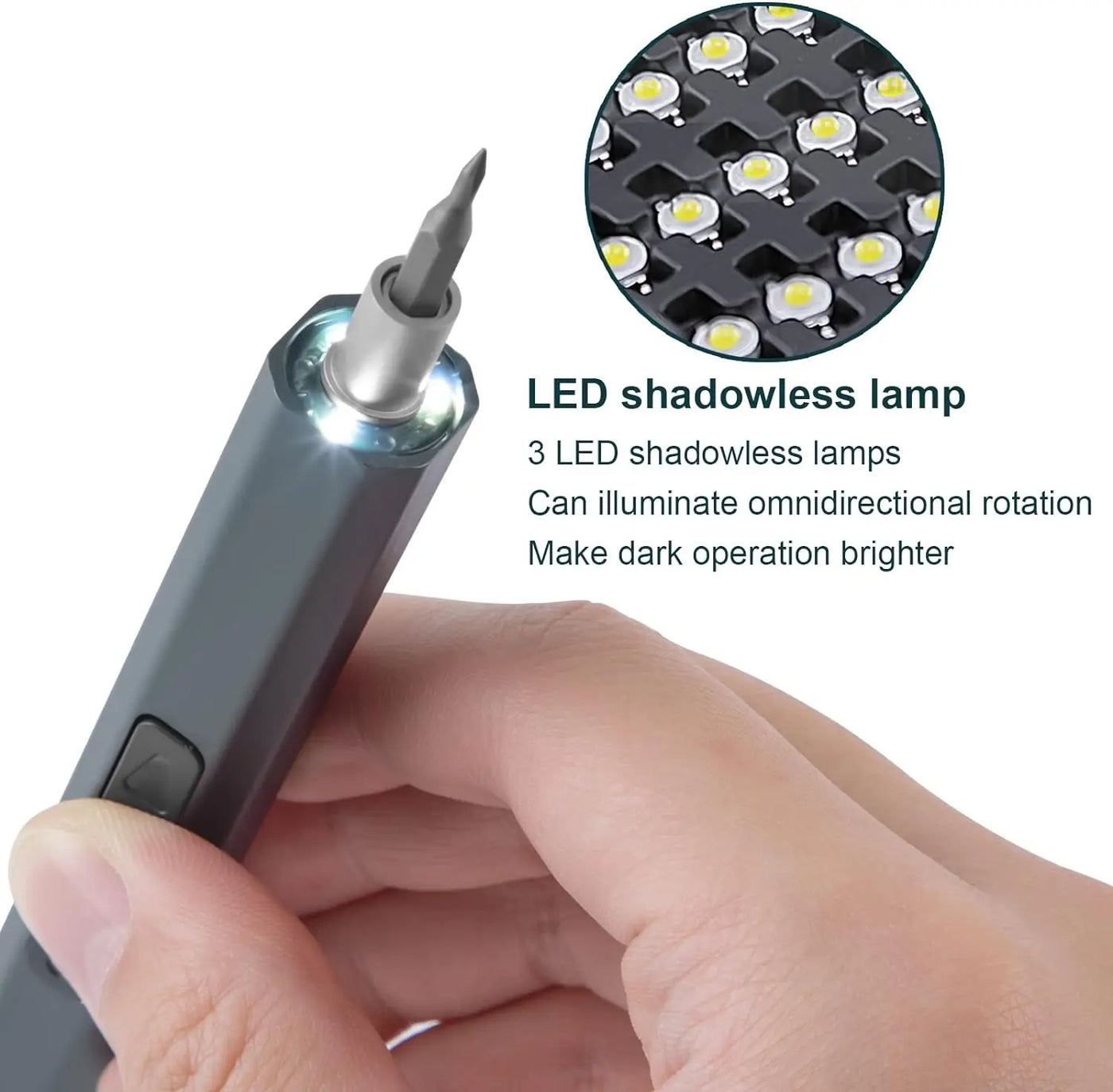 Cordless Precision Electric Screwdriver Kit – 12/39/50-in-1 Magnetic Bits Fast Charging Repair Tools