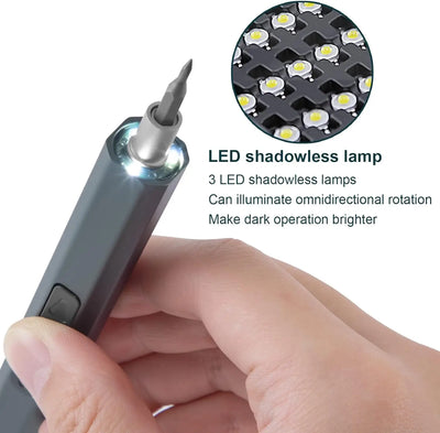 Cordless Precision Electric Screwdriver Kit – 12/39/50-in-1 Magnetic Bits Fast Charging Repair Tools