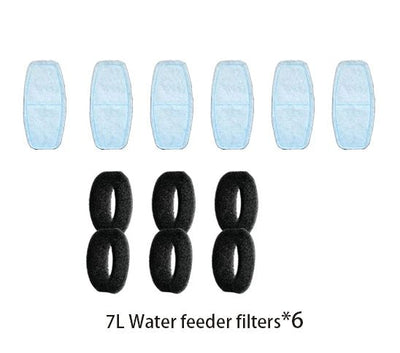 6/12pcs Automatic Water Dispenser Special Filters for 7L Pet Water Feeder Activated Carbon Pet Fountain Filters Set(No Fountain）