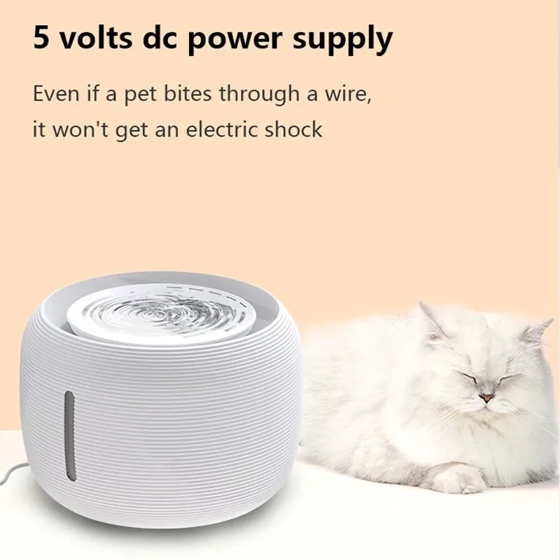 Pet Cat Water Fountain Drinking Smart Sensor Automatic Power Off Feeder Filter Drinker Mute Mini Fountain Cat  Bowl Accessories