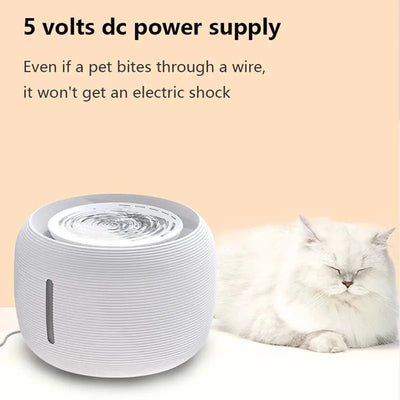 Pet Cat Water Fountain Drinking Smart Sensor Automatic Power Off Feeder Filter Drinker Mute Mini Fountain Cat  Bowl Accessories