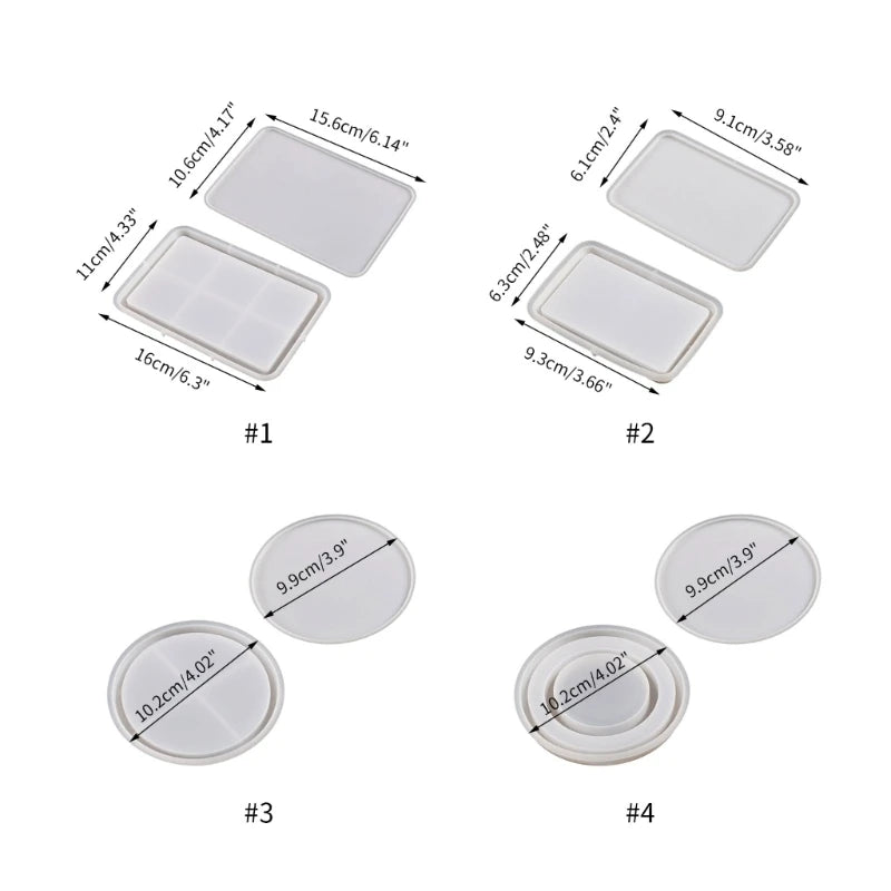 R3MC Epoxy Resin Mold  Pendant Silicone Molds Photo Frame Table Decoration