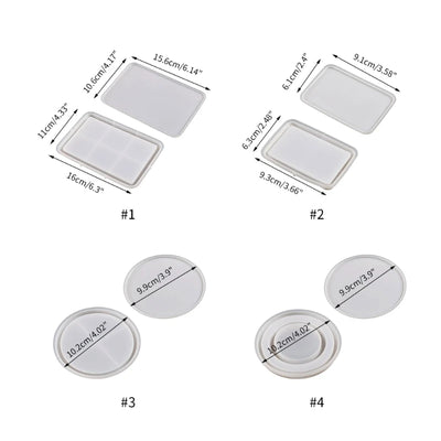 R3MC Epoxy Resin Mold  Pendant Silicone Molds Photo Frame Table Decoration