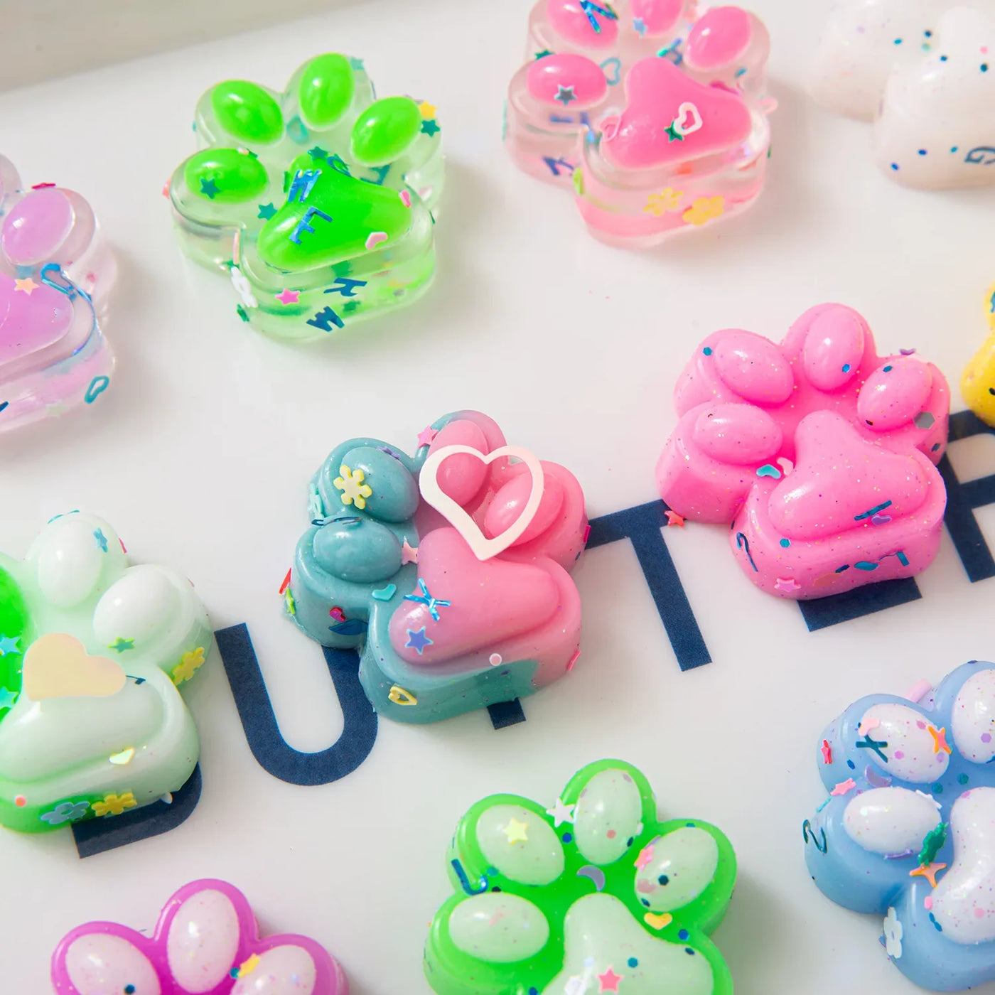 10PCS Mini Cat Claw Plush Toys – Fun Stress Relief Party Favors