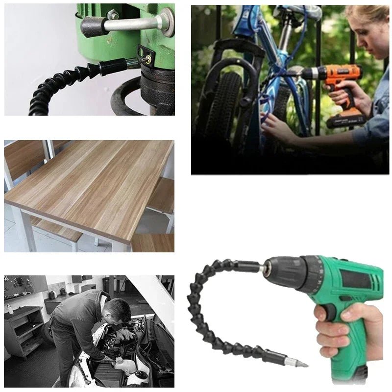 Flexible Magnetic Drill Bit Extension – Hex Soft Shaft for Screwdrivers
