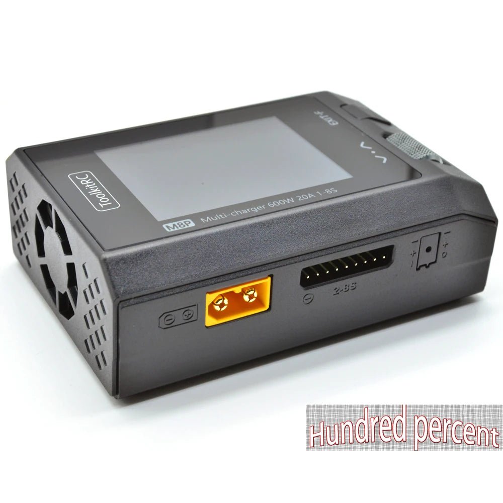 ToolkitRC M8P Charger with an increase in accuracy power of 600W 20A 5V 1-8S Multifunctional signal testing M8S upgraded