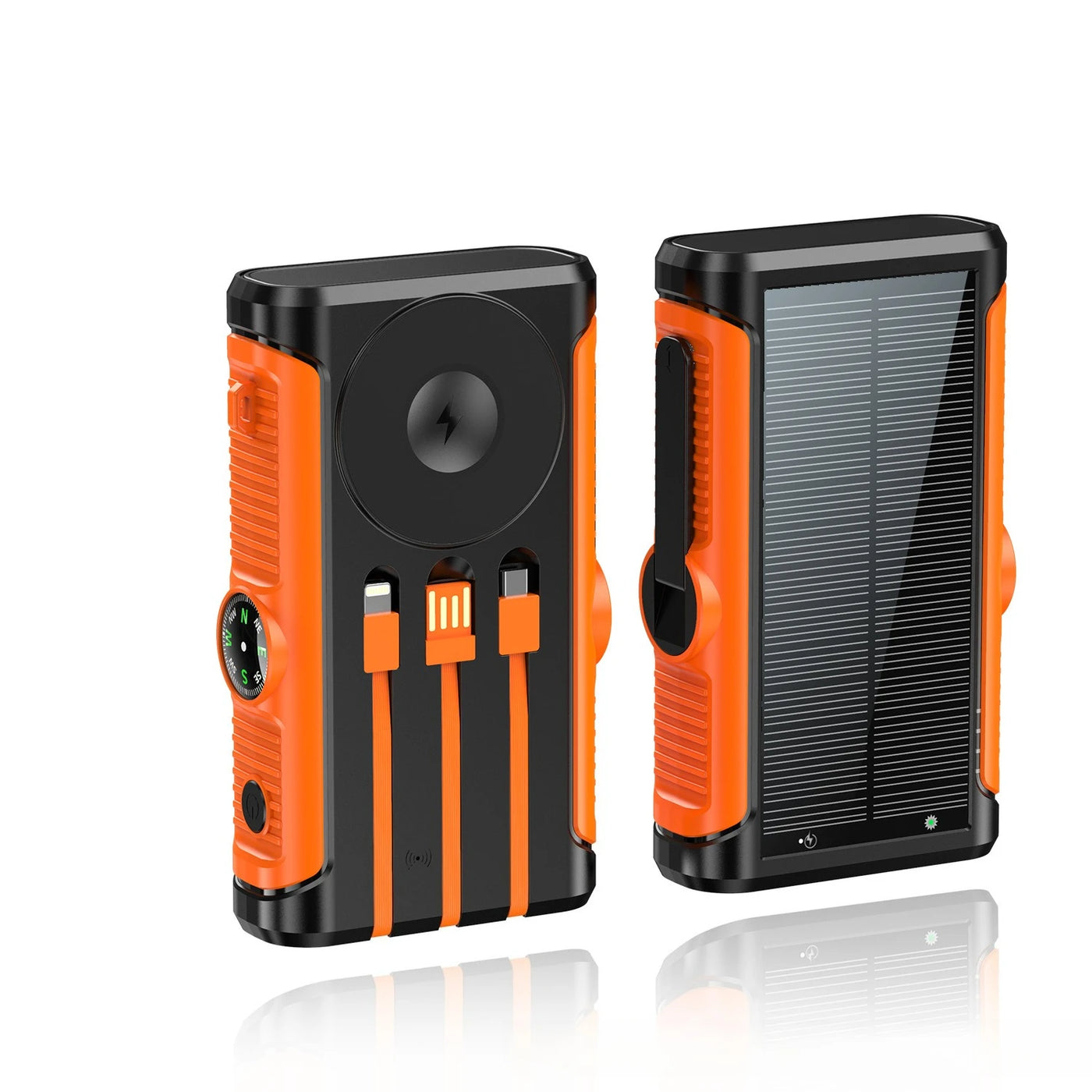 Hand Crank Solar Power Bank 22.5W Fast Charging 15W Magsafe Wireless Charger 20000mAh Portable Battery for IPhone Xiaomi Huawei