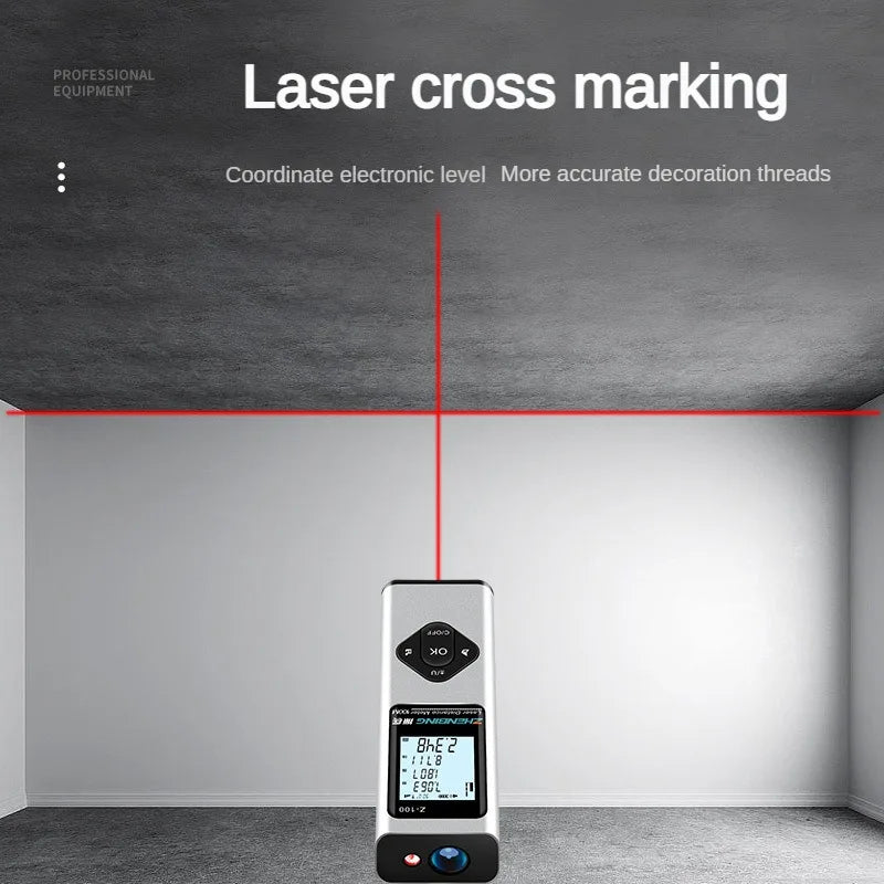 40M Smart Digital level Laser Distance Meter Range Portable USB Charging Rangefinder Mini Handheld Distance Measuring Meter