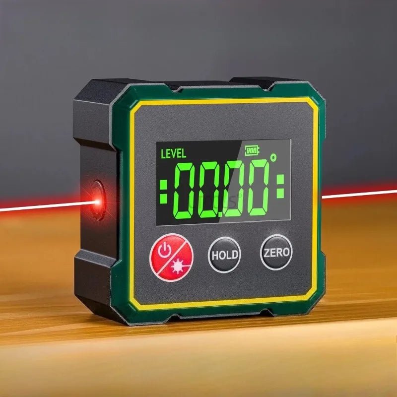 Dual Laser Digital Inclinometer Portable Electronic Laser Level Building Construction Special Magnetic LCD Display Angle Finder