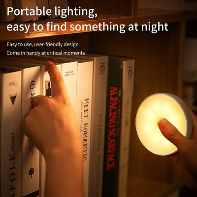 Rechargeable Motion Sensor LED Night Light – Wireless USB Lamp for Stairs, Kitchen, Bedroom & Hallway