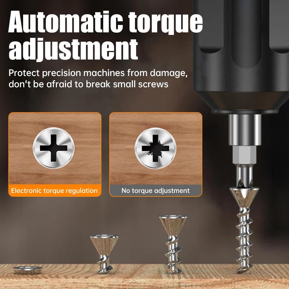 Cordless Electric Screwdriver – Precision Drill Driver Tool Kit for Home Use