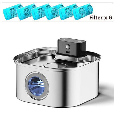 Wireless Charging Automatic Water Fountain  3.2L Intelligent Pet Water Dispenser With Filter Drinking Fountain For Cats Dogs